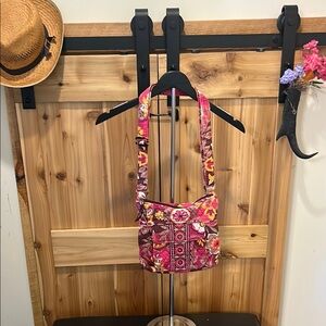 Vera Bradley Pink and Brown Crossbody Bag